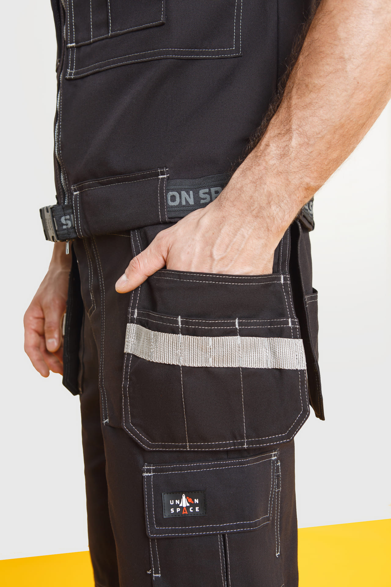 62598 Жилет  черный Union Space  Летняя спецодежда  размер 48-50  - Вид №5