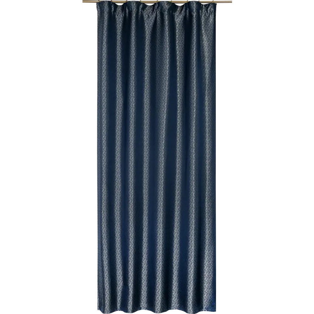 Штора на ленте «Giolia», 140х260 см, геометрия, цвет тёмно-синий Santreyd STLM-2203156