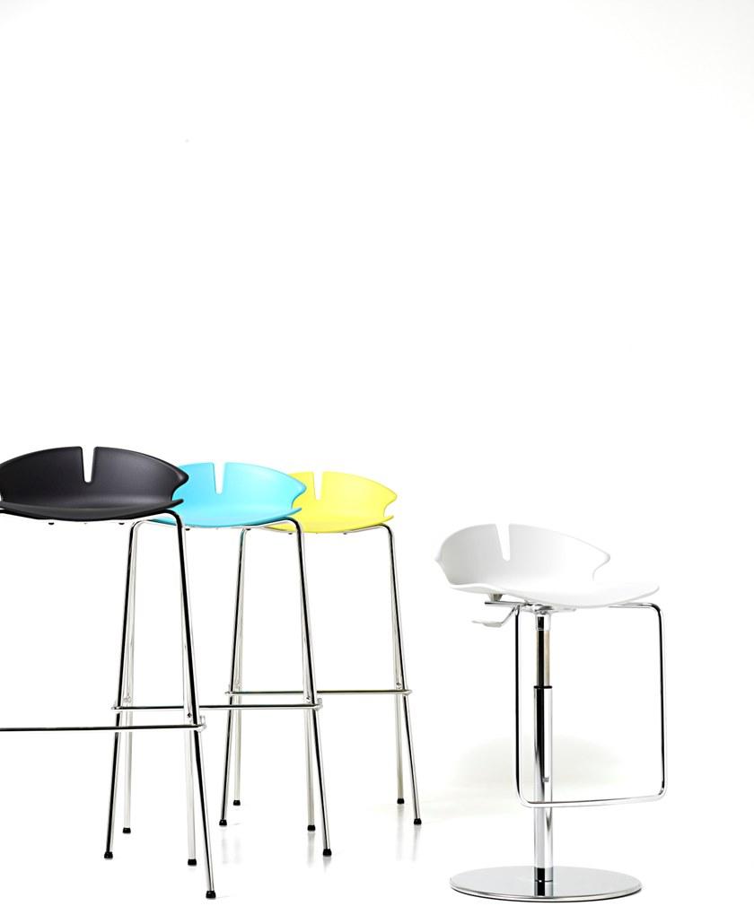 Diemme Табурет высокий полипропиленовый с подставкой для ног Red hot sun-id-1441178 - Вид №3