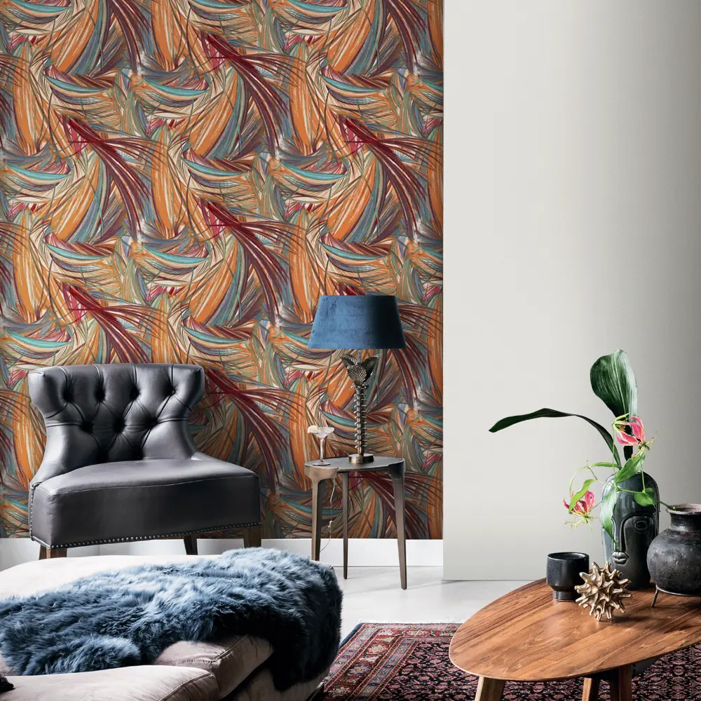 Обои флизелиновые Erismann Bolero оранжевые 1.06 м 60137-06 STLM-2152564 - Вид №3