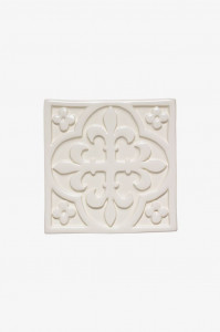 ACDFU4 Архив Церковная декоративная полевая плитка Deco "C" 4 1/4 "x 4 1/4" Waterworks