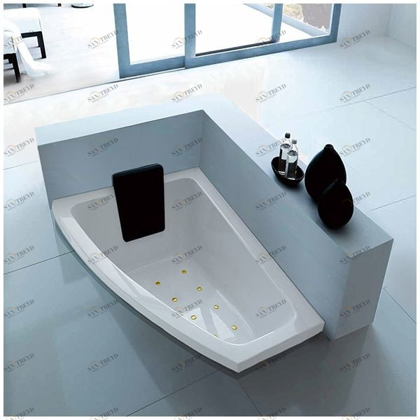 Ванна с аэромассажем белая с золотом Gruppo treesse Asyx SXSTAV826CZ