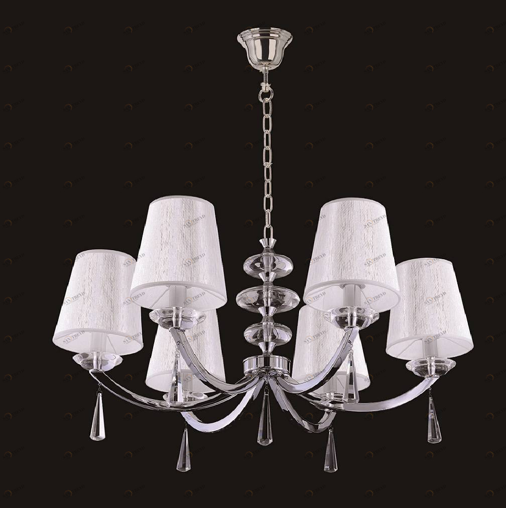 Подвесная люстра Crystal Lux Living SP6 CRYSTAL LUX ДИЗАЙНЕРСКИЕ, LIVING 056924 Белый 