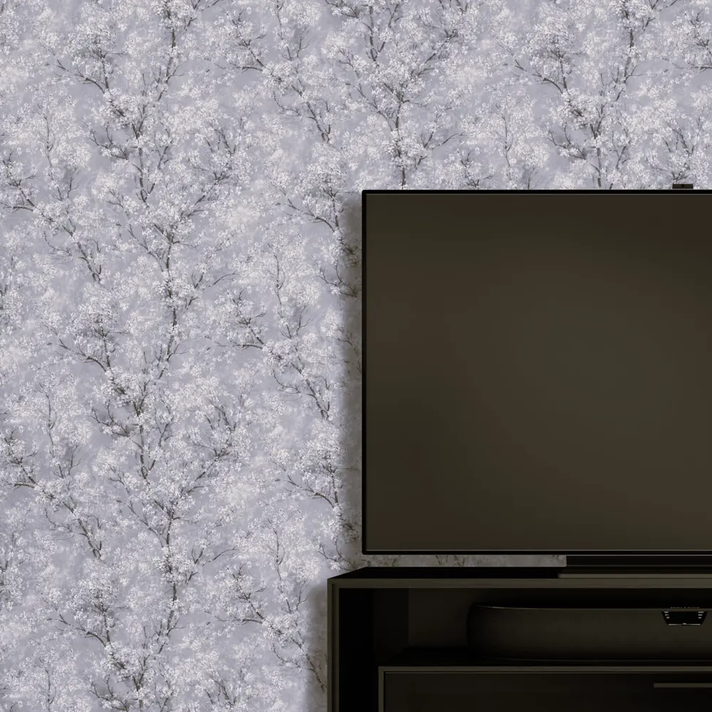 A.S. Creation Sakura - Флизелиновые обои серого цвета с цветочным узором 85559454 STLM-0063828 - Вид №2