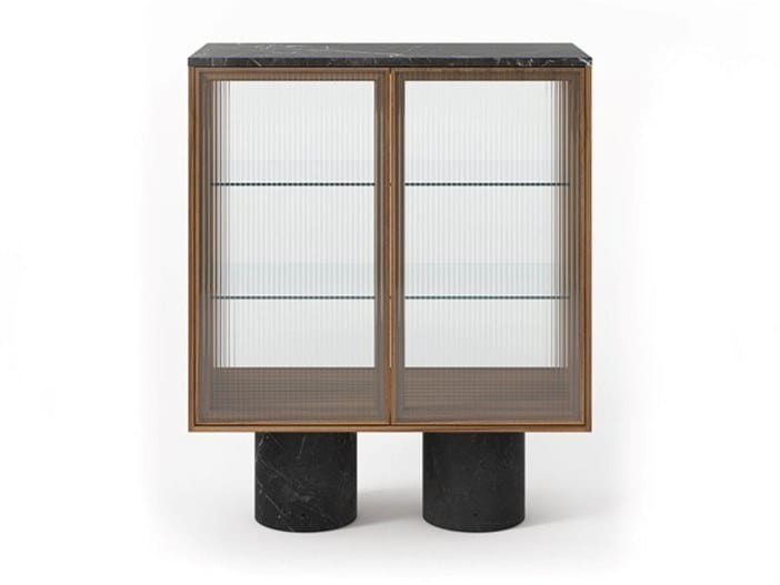 Деревянный и стеклянный шкаф с распашными дверцами Punt ARCH-00150238