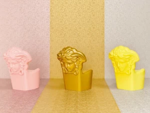 Architects Paper Металлические флизелиновые обои с цветочными мотивами Versace iv