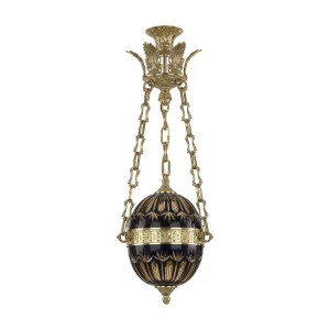 Подвесной светильник синий Bohemia Ivele G Amber-Blue BOHEMIA IVELE 7100 00-3890219 Синий