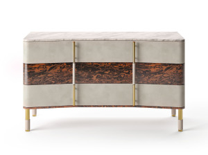 Кожаный комод