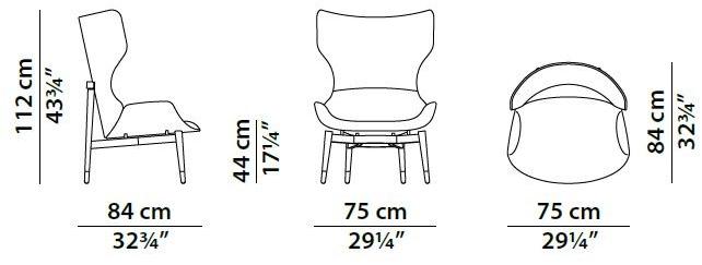BAXTER Кожаное кресло Bergere Jorgen sun-id-1408987 - Вид №6