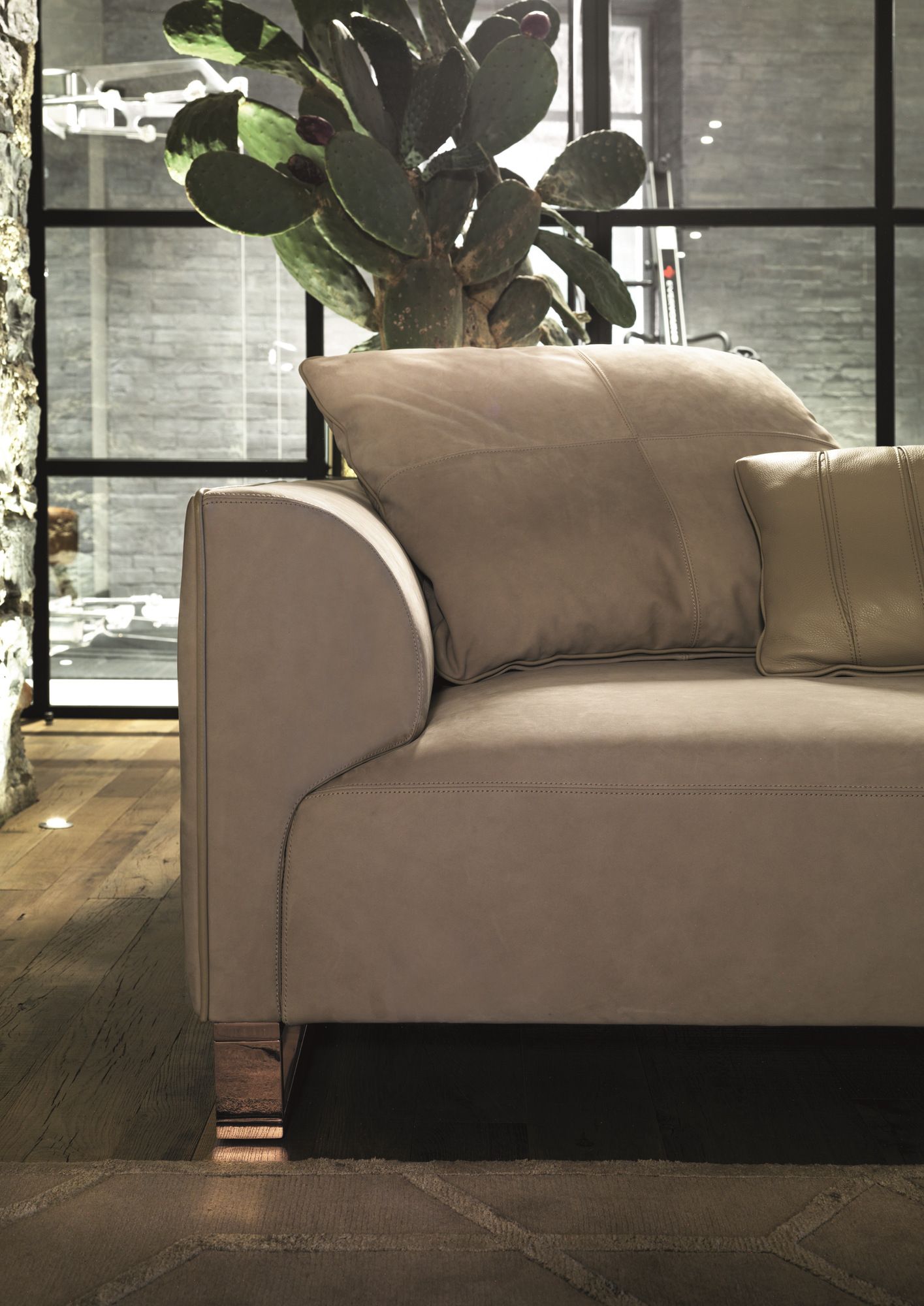 Модульный кожаный диван с полуостровом Longhi Loveluxe 2018-Illusion collection ARCH-00066542 - Вид №11