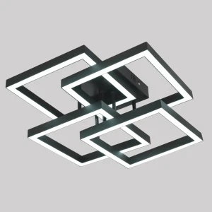 Люстра СЕМЬ ОГНЕЙ Хорас SF8523/4C-BK с регулировкой света и пультом ДУ 89422017