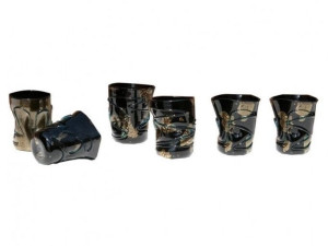 Набор из шести стаканов из муранского стекла ручной работы