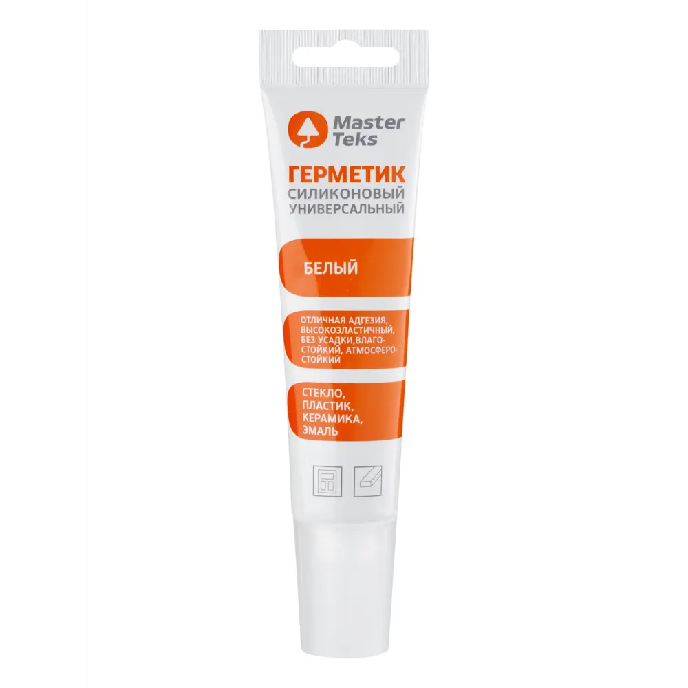 Герметик силиконовый Masterteks универсальный белый 80 мл STLM-2054818