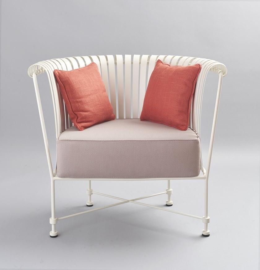 OFFICINACIANI Садовое кресло из кованого железа с подлокотниками Molle Gf4001ar  - Вид №3