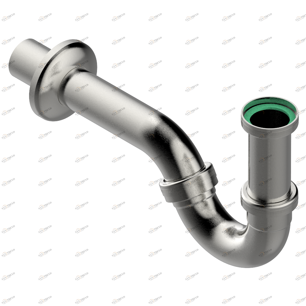 G00-315B Сифон "P"-образный мелкий регулируемый Thg-paris прочие артикулы THG Матовый никель G00-315B CAT.C