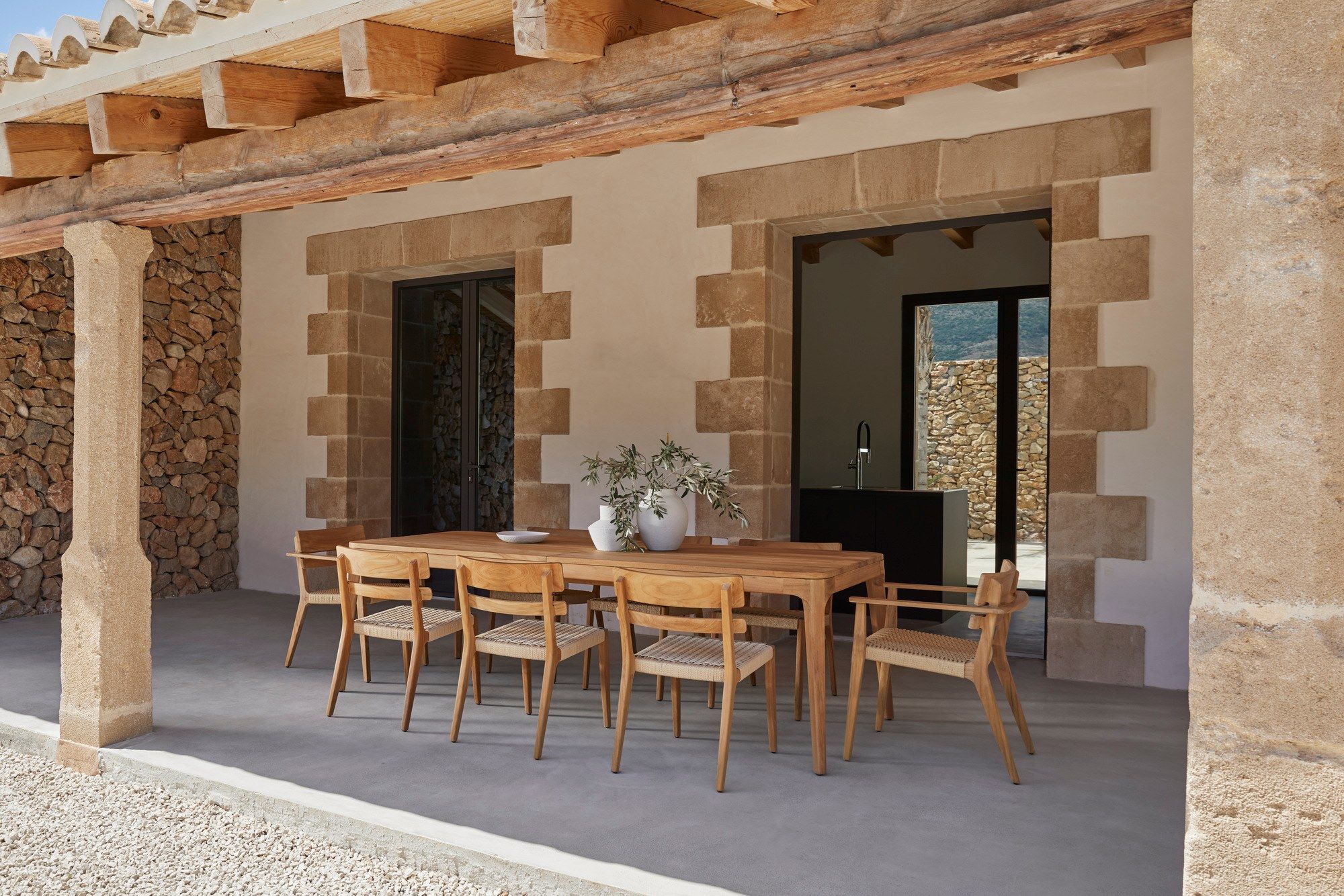 Выдвижной ТИК прямоугольный садовый стол POINT Paralel ARCH-00032934 - Вид №1