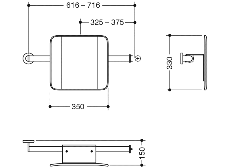 900.51.90260 поддержка спины HEWI Stützen  - Вид №5