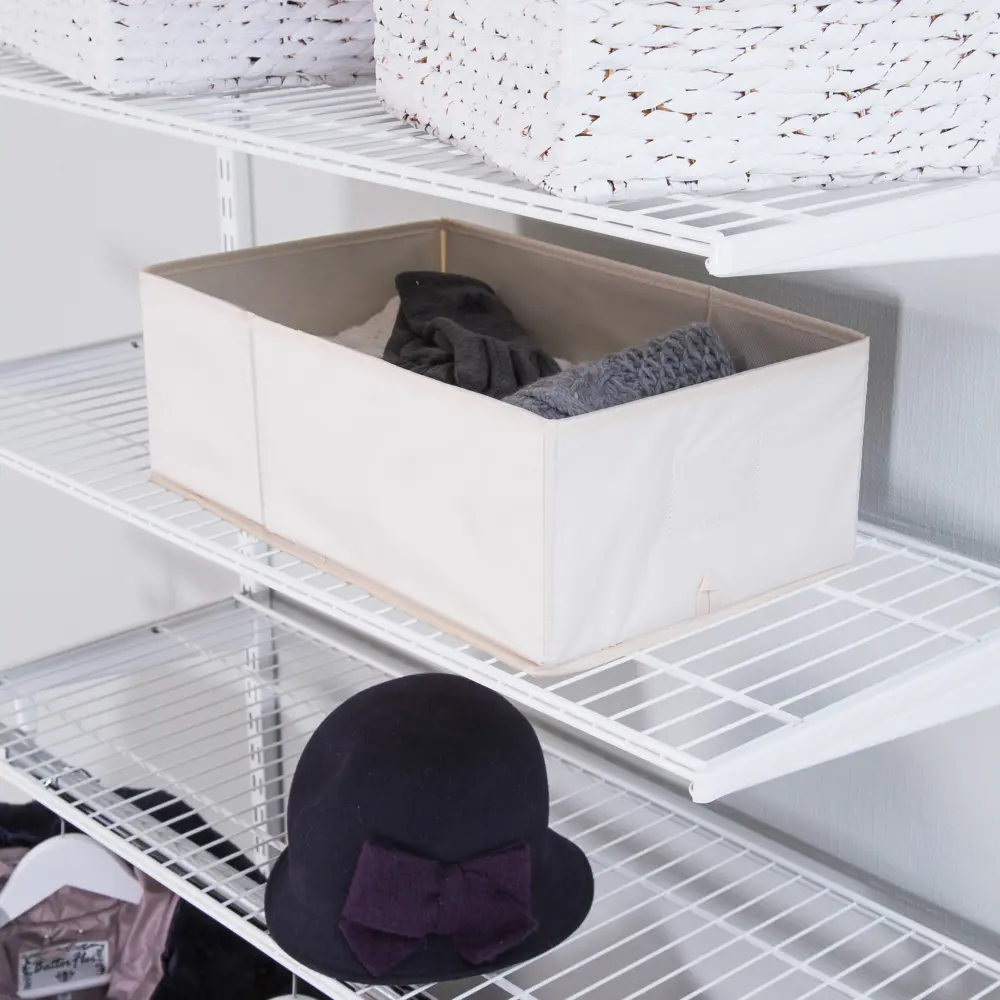 Короб для хранения без крышки Spaceo 27х16x44 см нетканый материал цвет бежевый STLM-2136688 - Вид №4