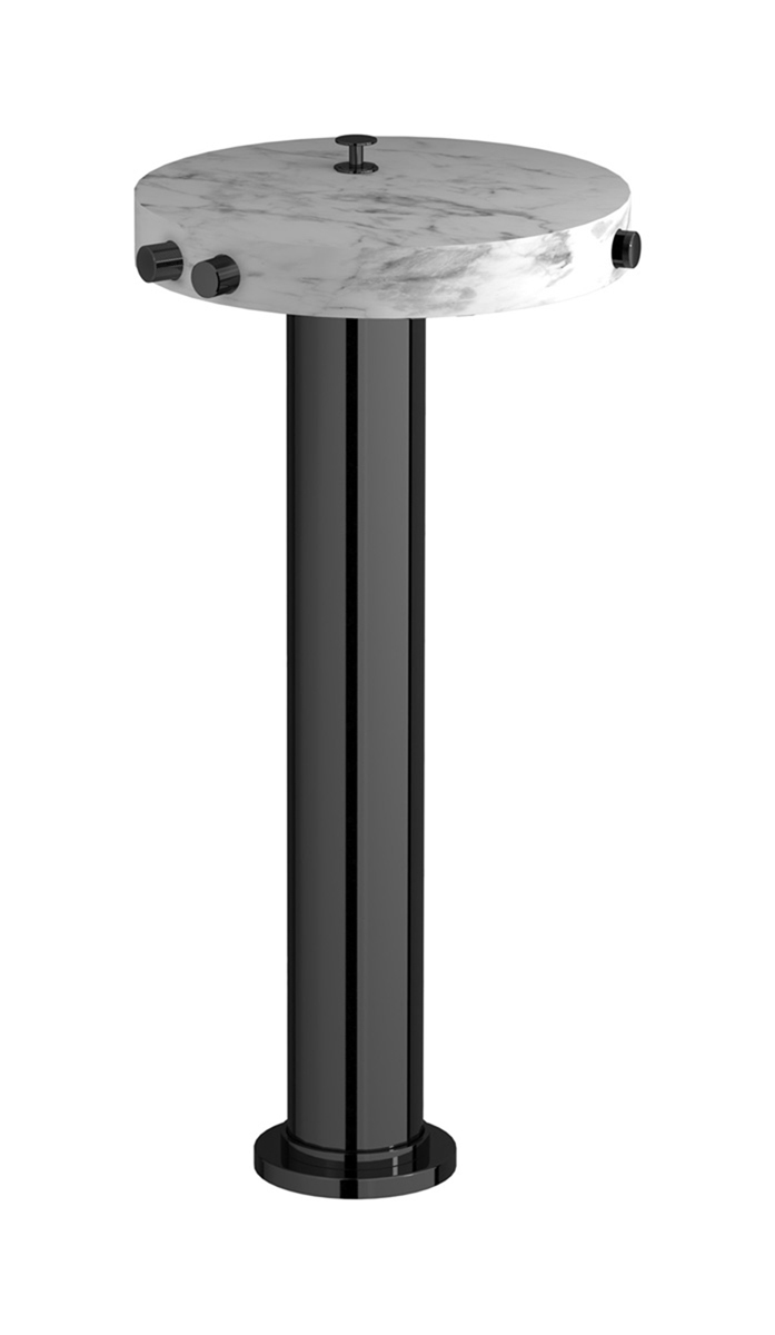 Напольный смесиель для ванны с встроенным душем. WE ARE IB mr399cf_1 Black Chrome Marmo