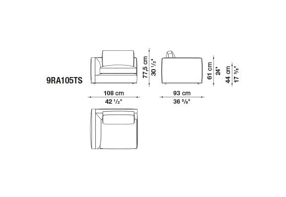 Ткань диван B&B Italia Ричард ARCH-00082196 - Вид №5