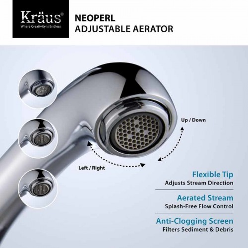 Смесители для раковины Coda FVS-13800BN krausru  - Вид №4