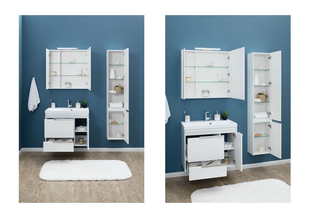 Тумба под раковину Aquanet Тиволи 80 белый sun-id-275447 - Вид №4