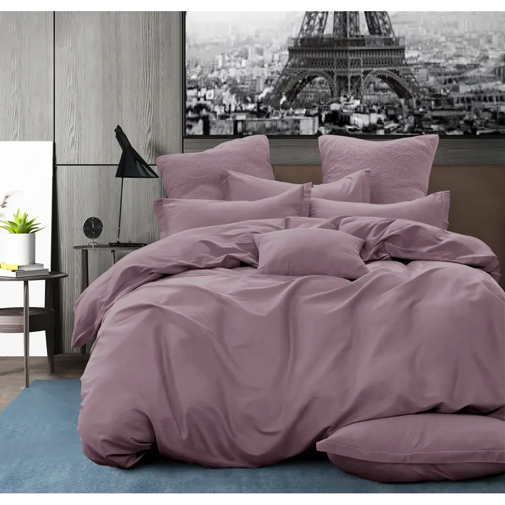 Простыня Cottonika Гамма А 200x200x20 см бязь на резинке черничный STLM-2079107 - Вид №2