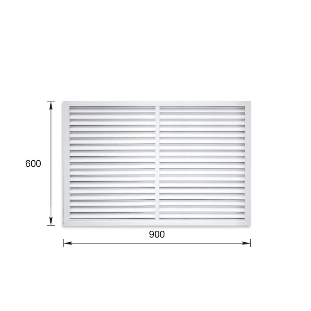 Решетка радиаторная ПВХ белая 600*900 мм Stella STSR-1214