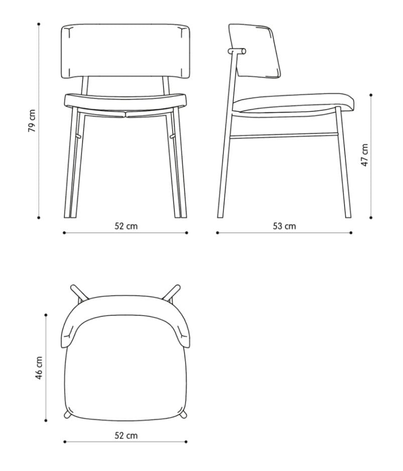 Окрашенный металлический штабелируемый стул TrabA' Marlen ARCH-00047942 - Вид №12
