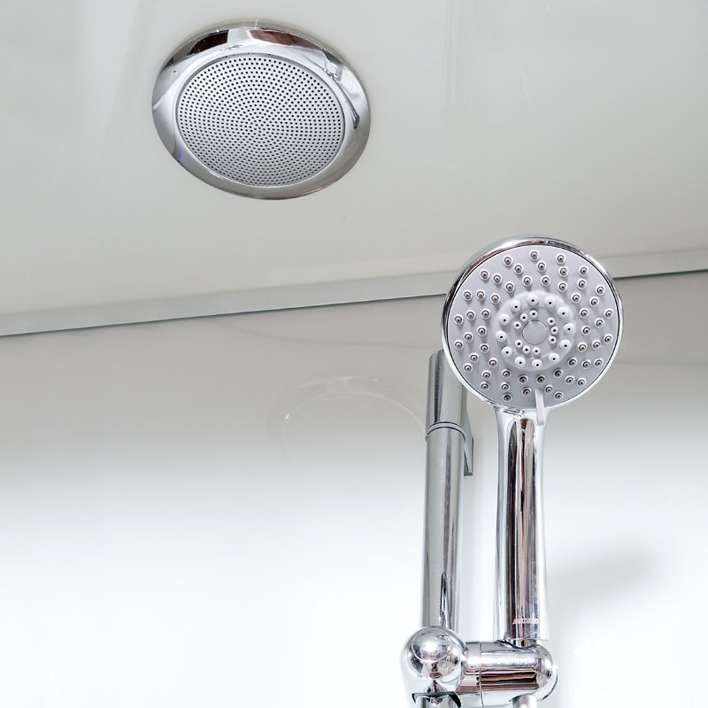 L 890 с гидромассажем BLACK Душевая кабина DETO Серия L А09 LED с кнопкой и гидромассажем - Вид №5