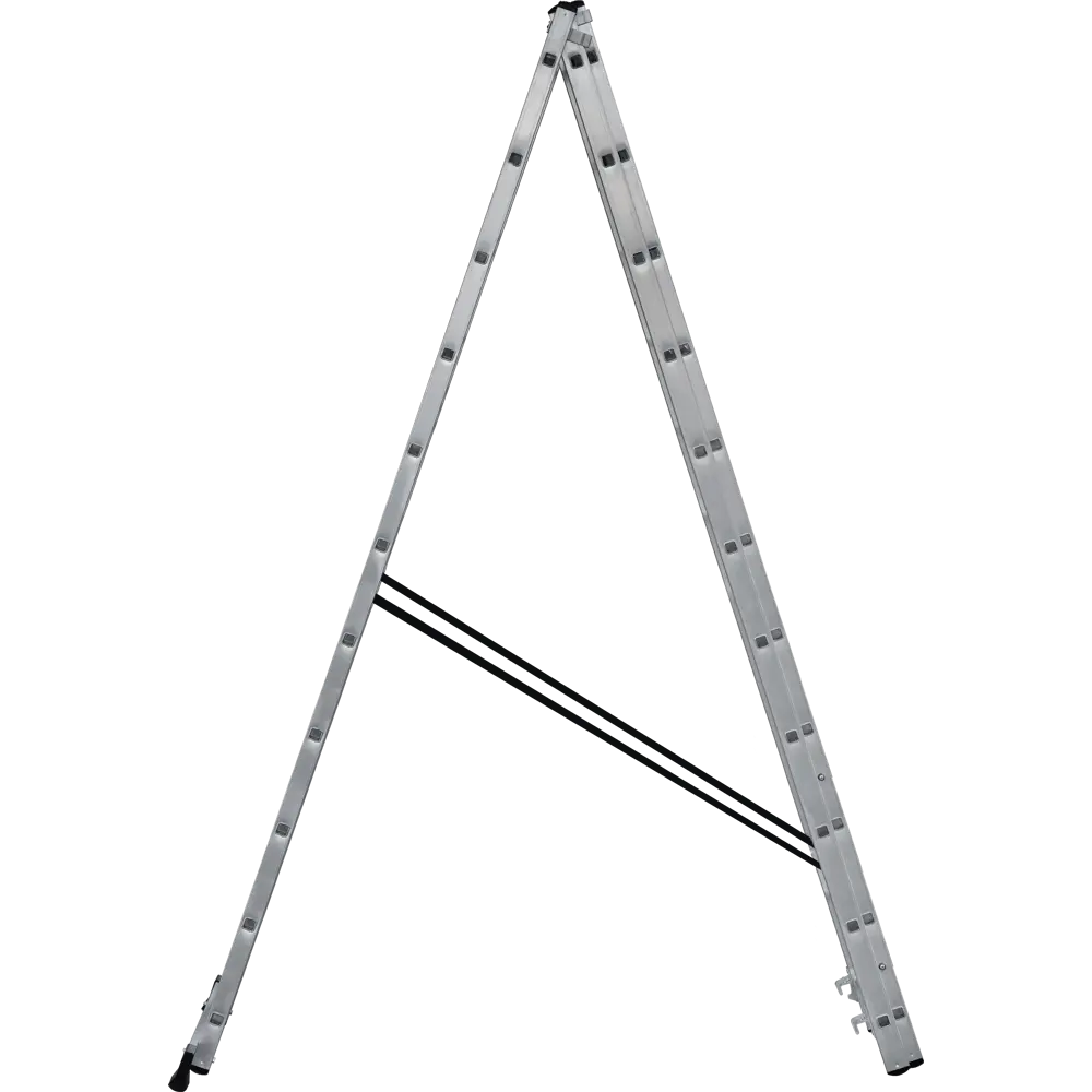 Лестница раскладная выдвижная 3-секционная DILWIS до 7.09 м 11 ступеней STLM-2105408 - Вид №4