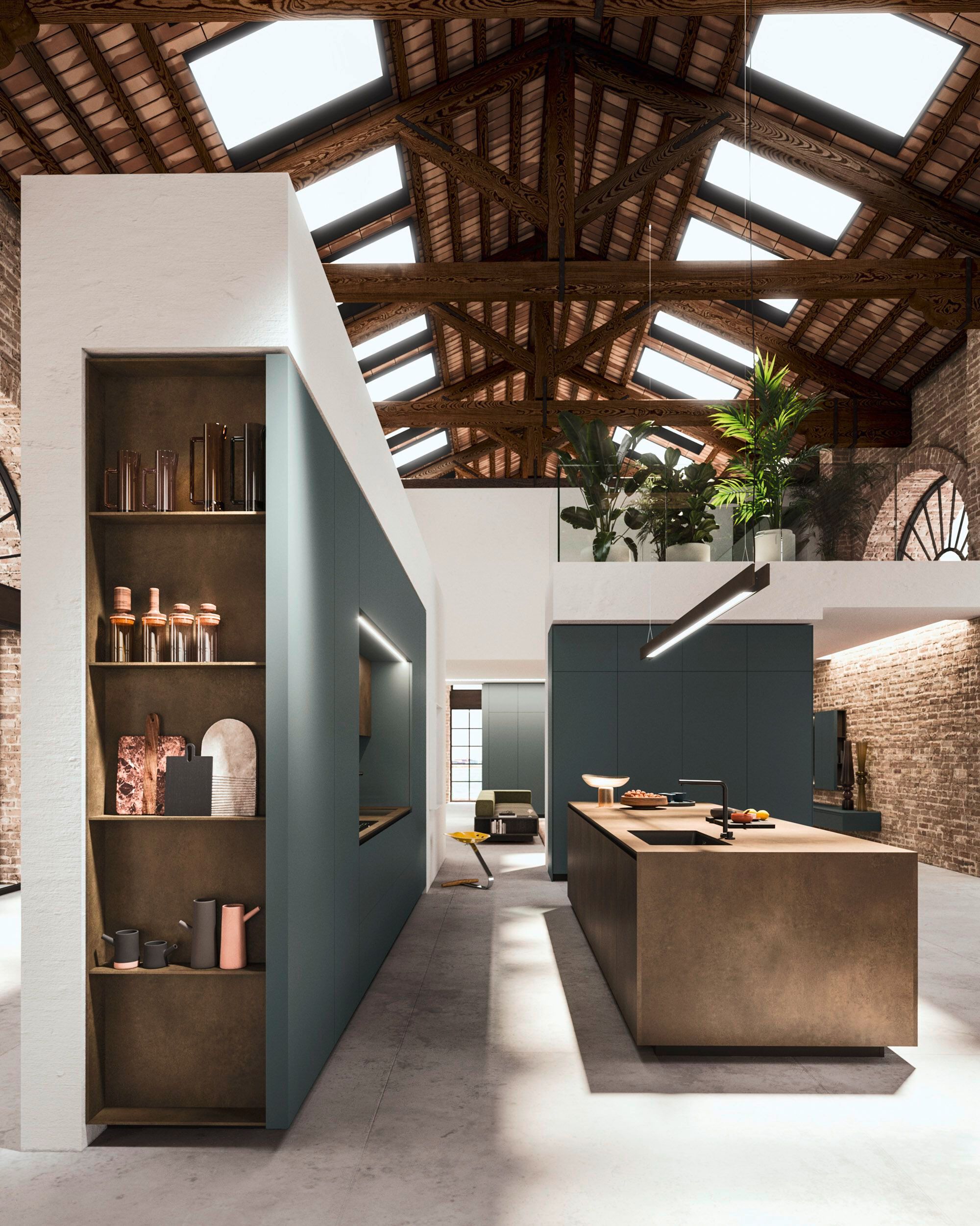 Встроенная кухня с островом Arrital Ak_Project ARCH-00022301 - Вид №7