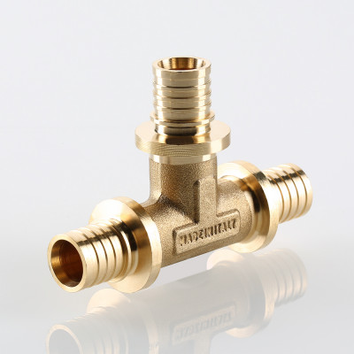 VTm.431.BG.201616 Фитинг аксиальный универсальный – тройник надвижной Valtec 20 (2,8) мм х 16 (2,2) мм х 16 (2,2) мм  - Вид №3