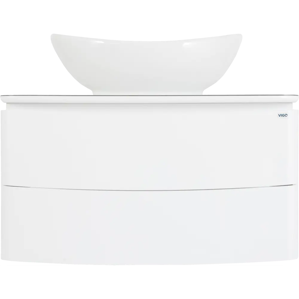 Тумба под раковину подвесная Cosmo 80 см цвет белый VIGO STLM-2127538