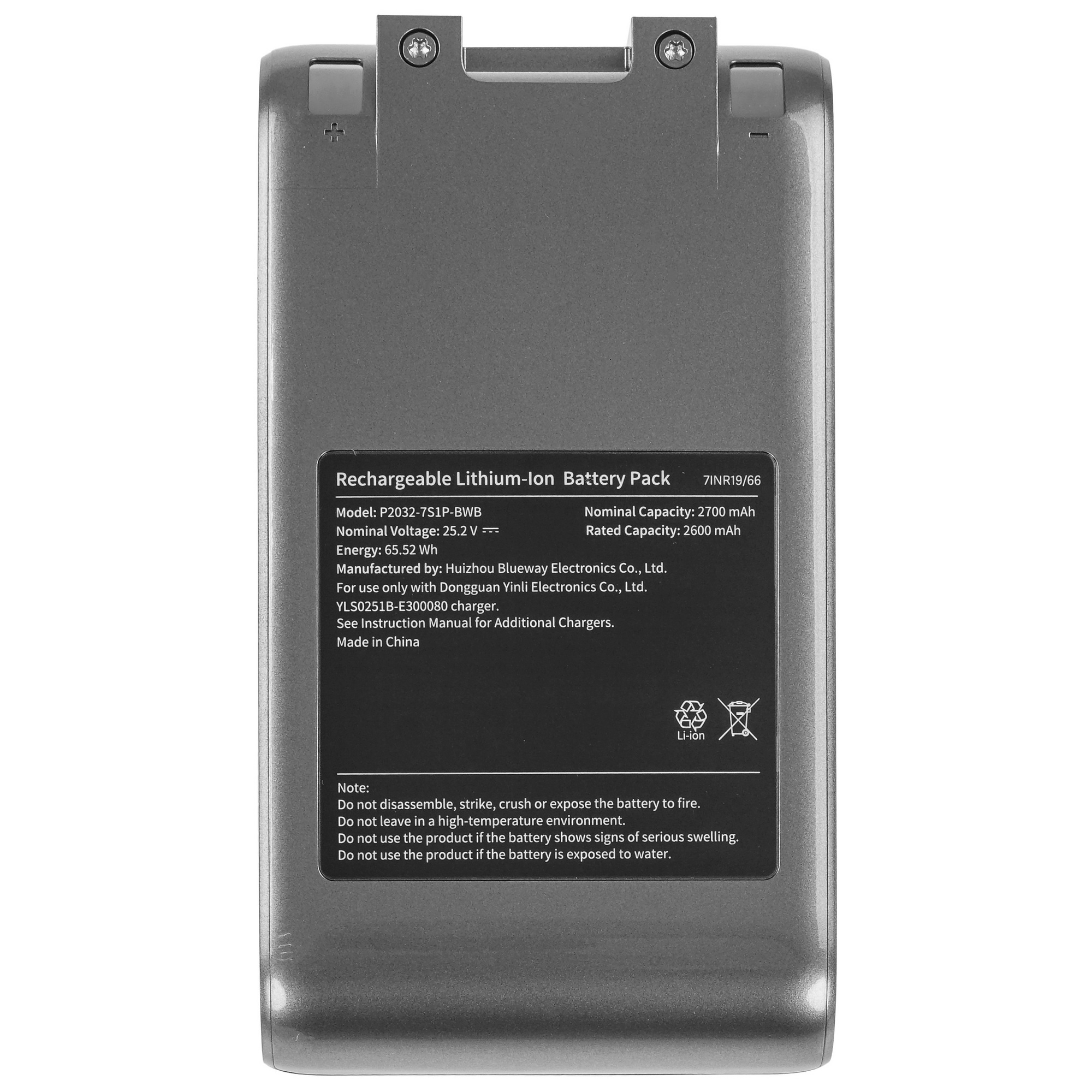 5430019 Аккумуляторная батарея Dreame P2032-7S1P-BWB STDN-0007304 - Вид №2