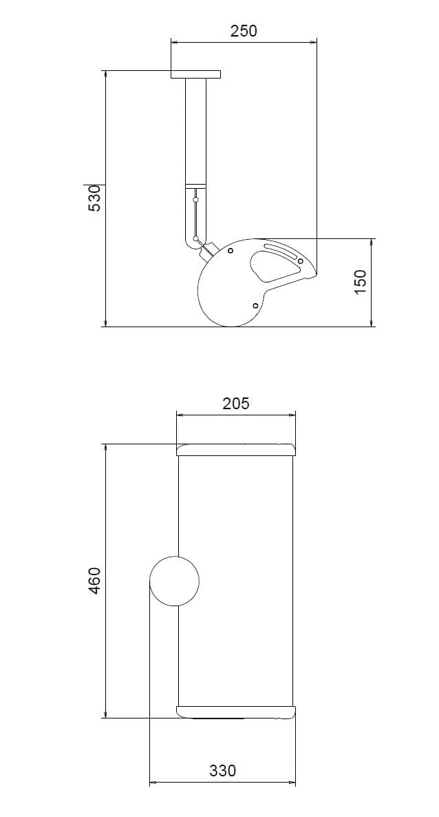 Алюминиевая подвесная нагревательная лампа Phormalab Aura ARCH-00069757 - Вид №3