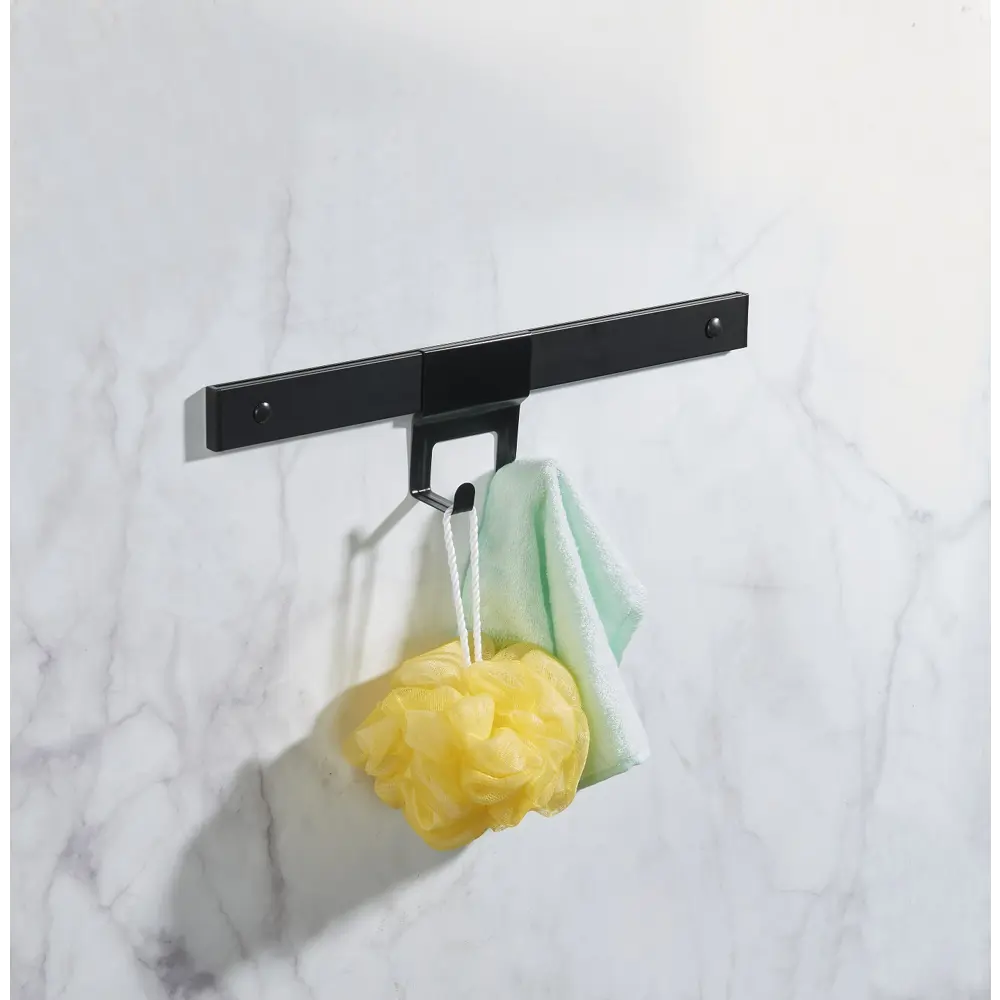 Крючок двухрожковый Swensa Lund для рейлинга цвет чёрный STLM-2089581 - Вид №3