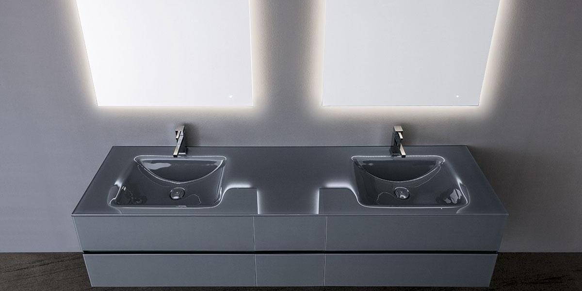 Мебель для ванной в матовой отделке Crystal CY03 OASIS BATHROOM Master Crystal - Вид №1