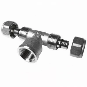 Тройник обжим-В с оловянным покрытием HENCO 26х3/4"х26