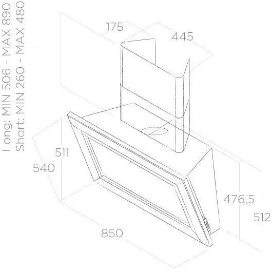 Elica Настенная вытяжка из зеркального стекла с деревянной рамой sun-id-1491059 - Вид №3