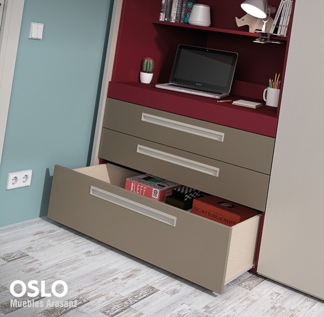 103142 Детская комната с двухъярусной кроватью Ambiente 43 Arasanz Oslo Santreyd - Вид №2