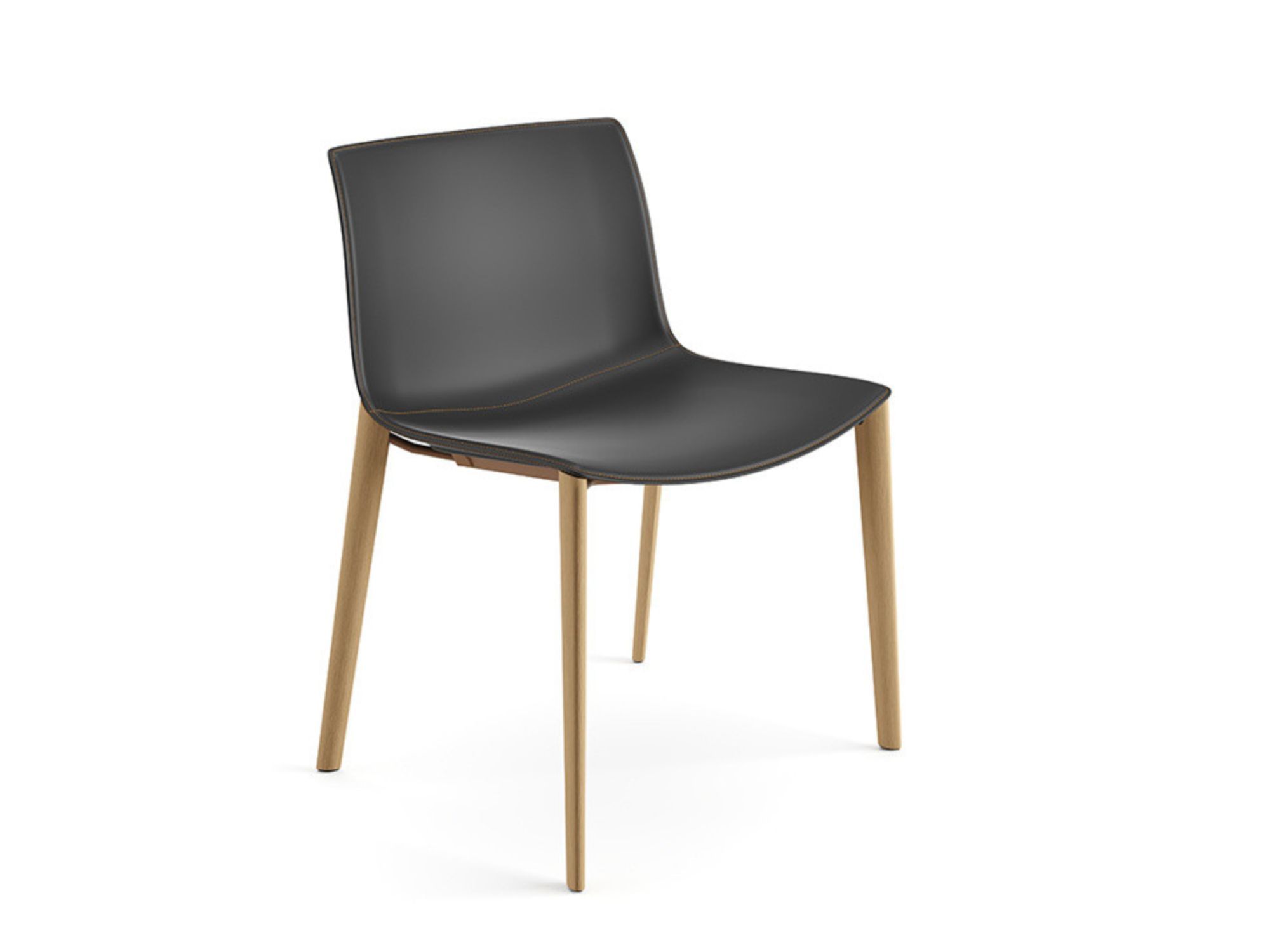 Кожаный стул Arper Catifa 53 ARCH-00110948 - Вид №1