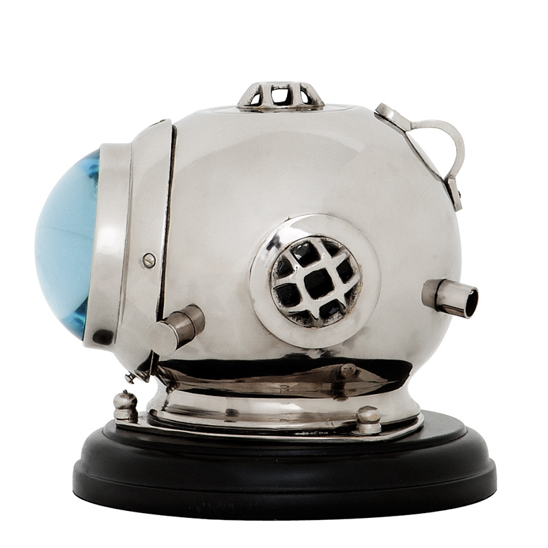 Часы Diving Helmet Odyssey от Eichholtz EICHHOLTZ ДИЗАЙНЕРСКИЕ, EICHHOLTZ 062387 Голубой;хром  - Вид №2