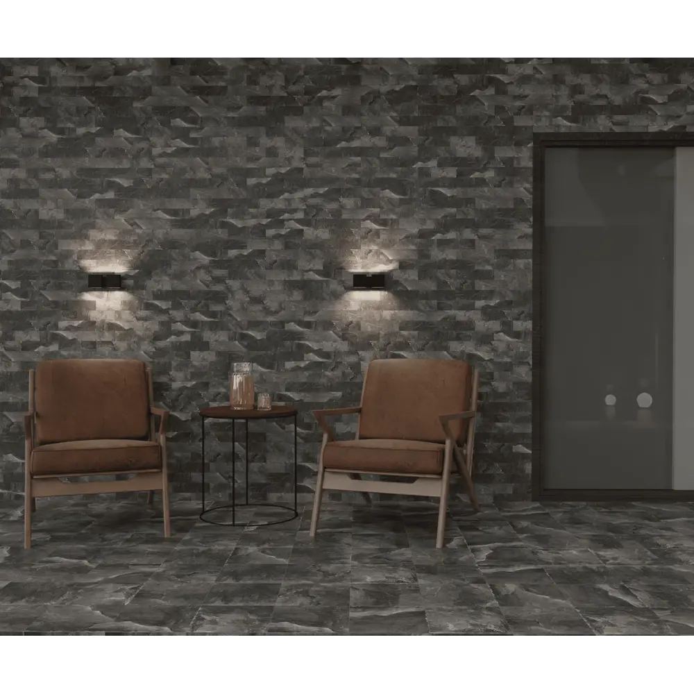 Плитка клинкерная Керамин Касл Рок 5 24.5x6.5 см 0.54 м² цвет графит Нет STLM-2030565 - Вид №2