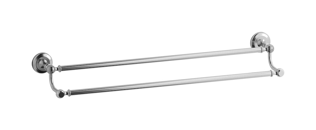 Двойная вешалка для полотенец WE ARE IB hr061ss Brushed Nickel Hermes