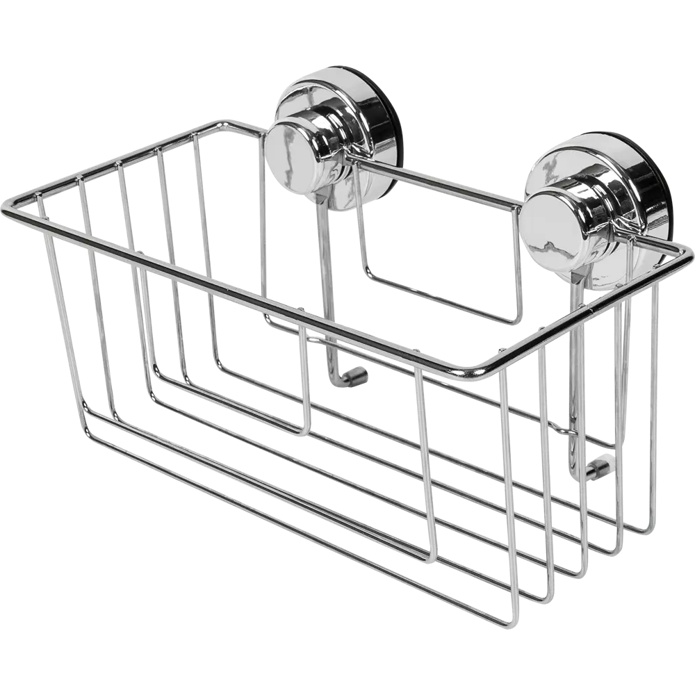 Полка для ванной комнаты Sensea «Simply Lock» на присоске металл SIMPLY LOCK XP STLM-2166822 - Вид №1