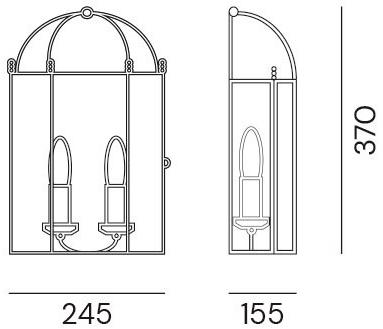 Il Fanale Настенный светильник из латуни и стекла Rilegato 503.00.80/505.00.80 - Вид №3