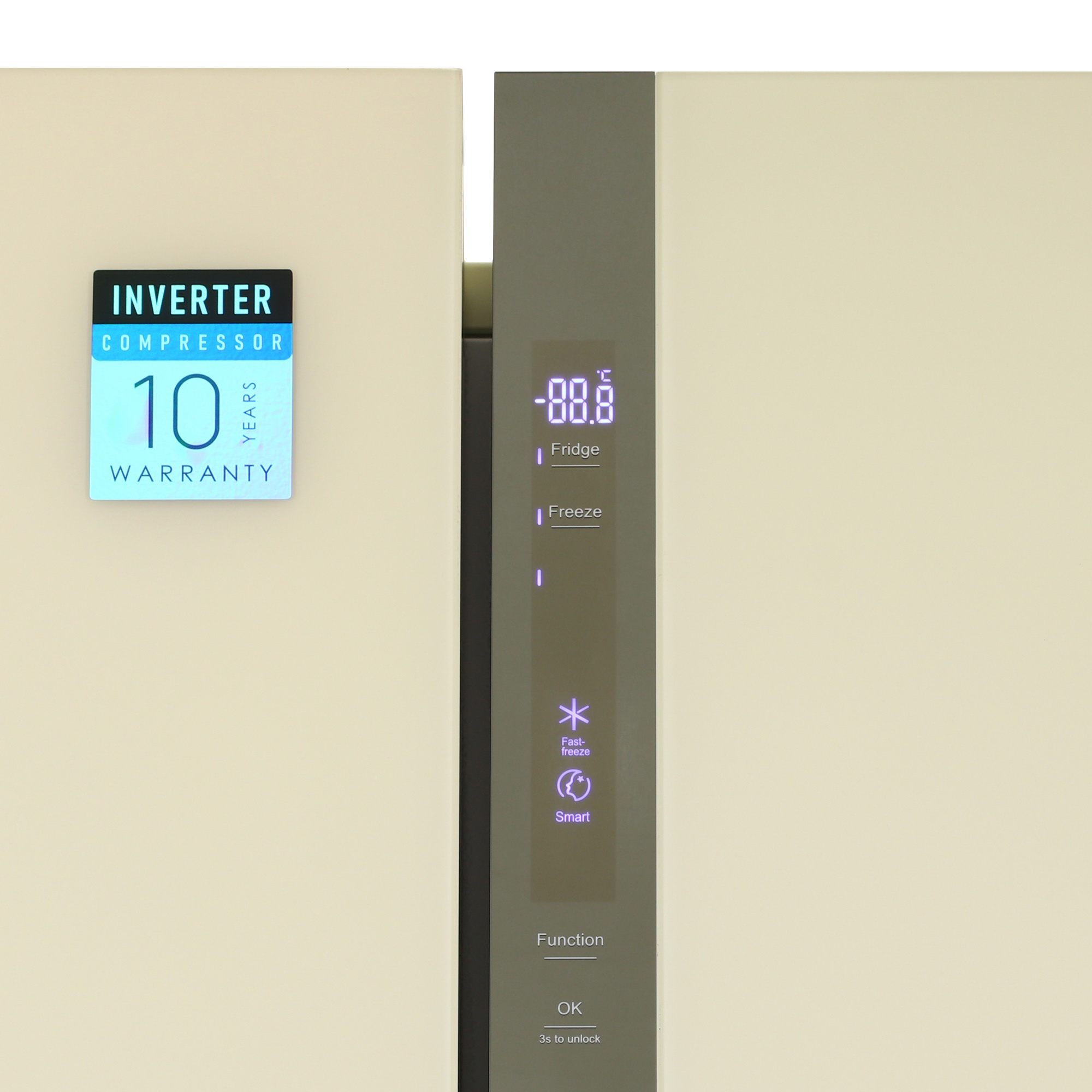 5401313 Холодильник Side by Side   DEXP SBS6-63AMG бежевый STDN-0078370 - Вид №15