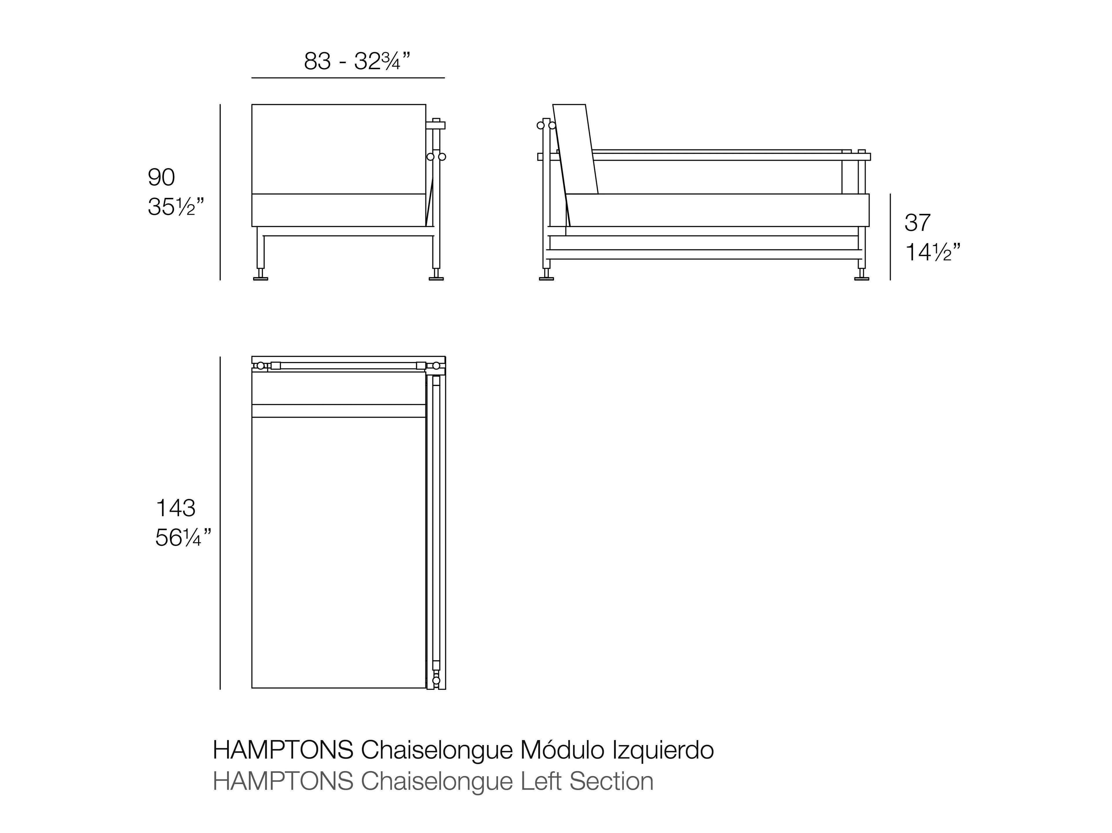 Ткань сад диван Vondom Hamptons ARCH-00129965 - Вид №12