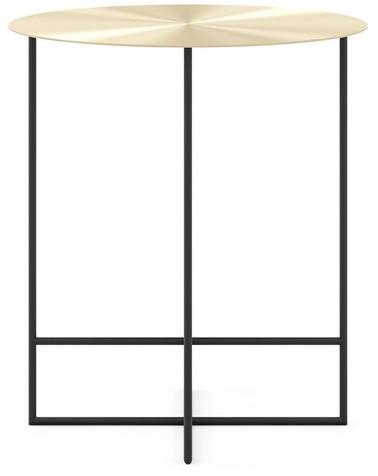 Domkapa Высокий круглый журнальный столик из полированной стали sun-id-1474907 - Вид №2